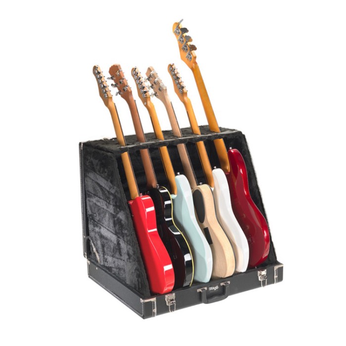 Case/Espositore Rigido 6 Chitarre/Bassi