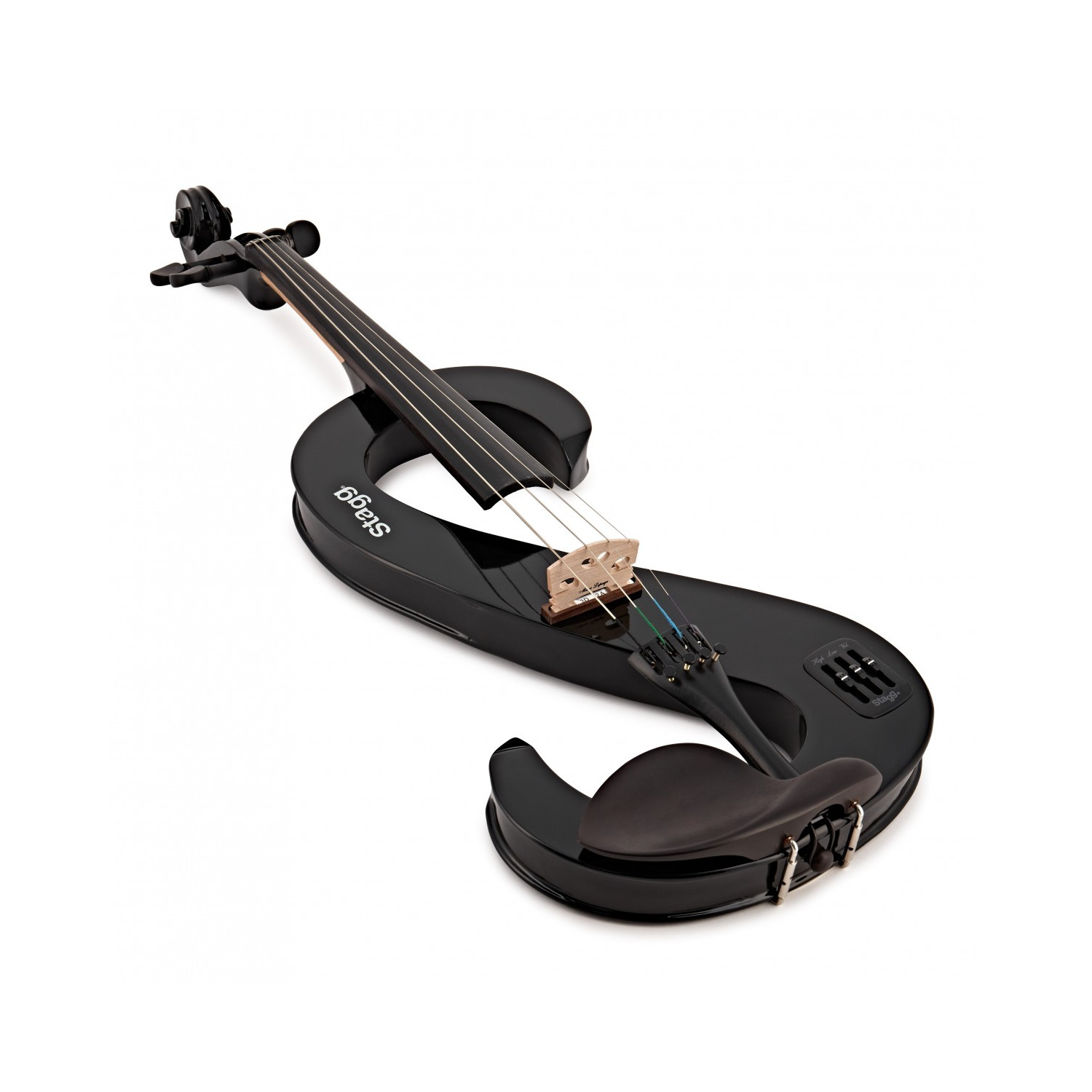 Viola 4/4 elettrica nera