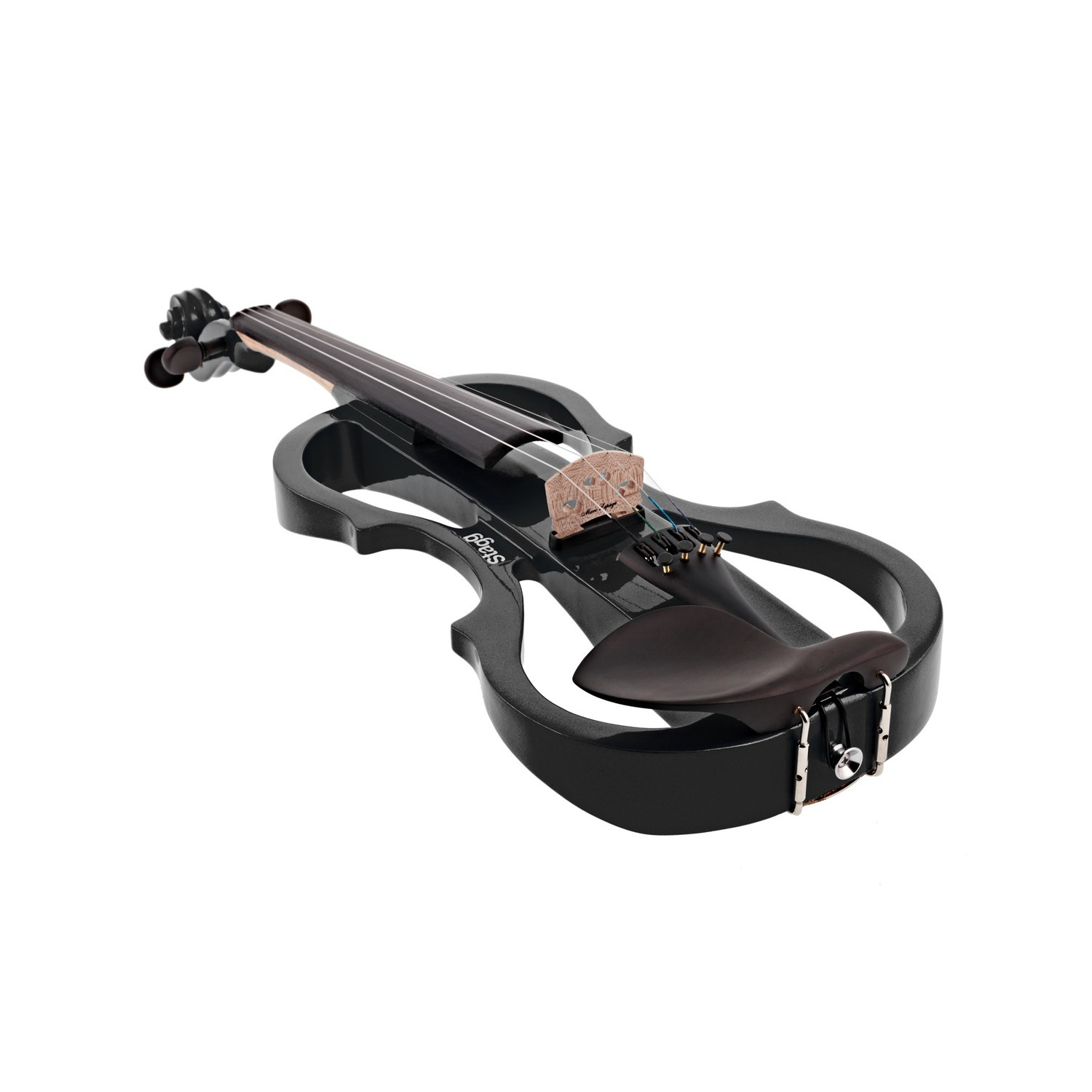 Violino 4/4 elettrico nero metallizzato