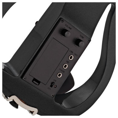 Violino 4/4 elettrico nero metallizzato