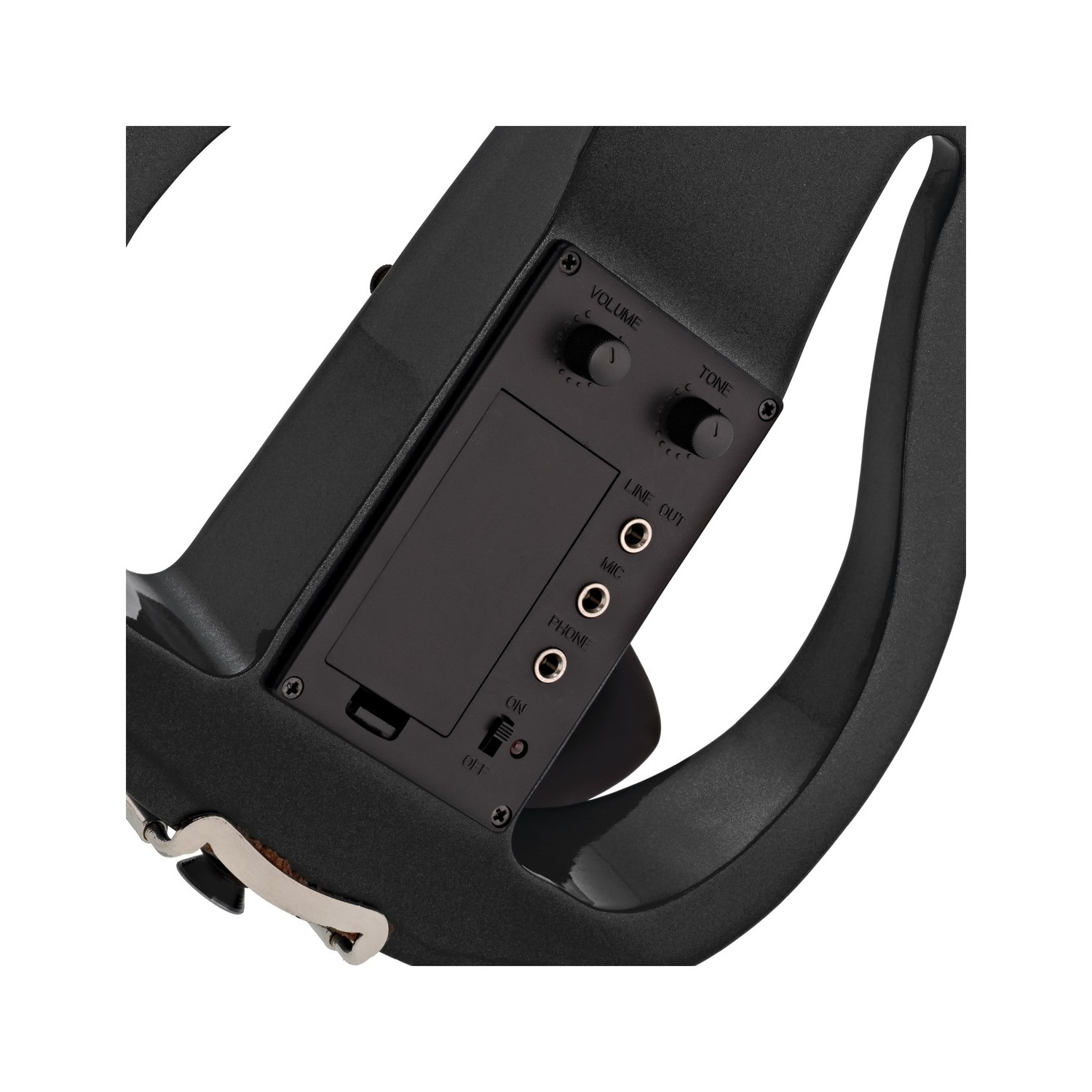 Violino 4/4 elettrico nero metallizzato