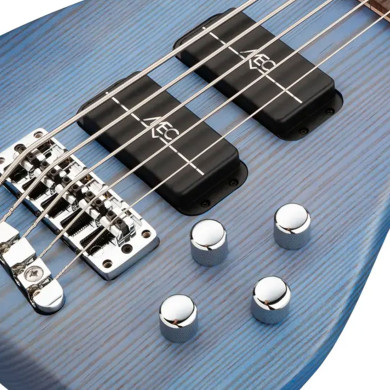 Streamer Standard 5 Ocean Blue Transparent Satin