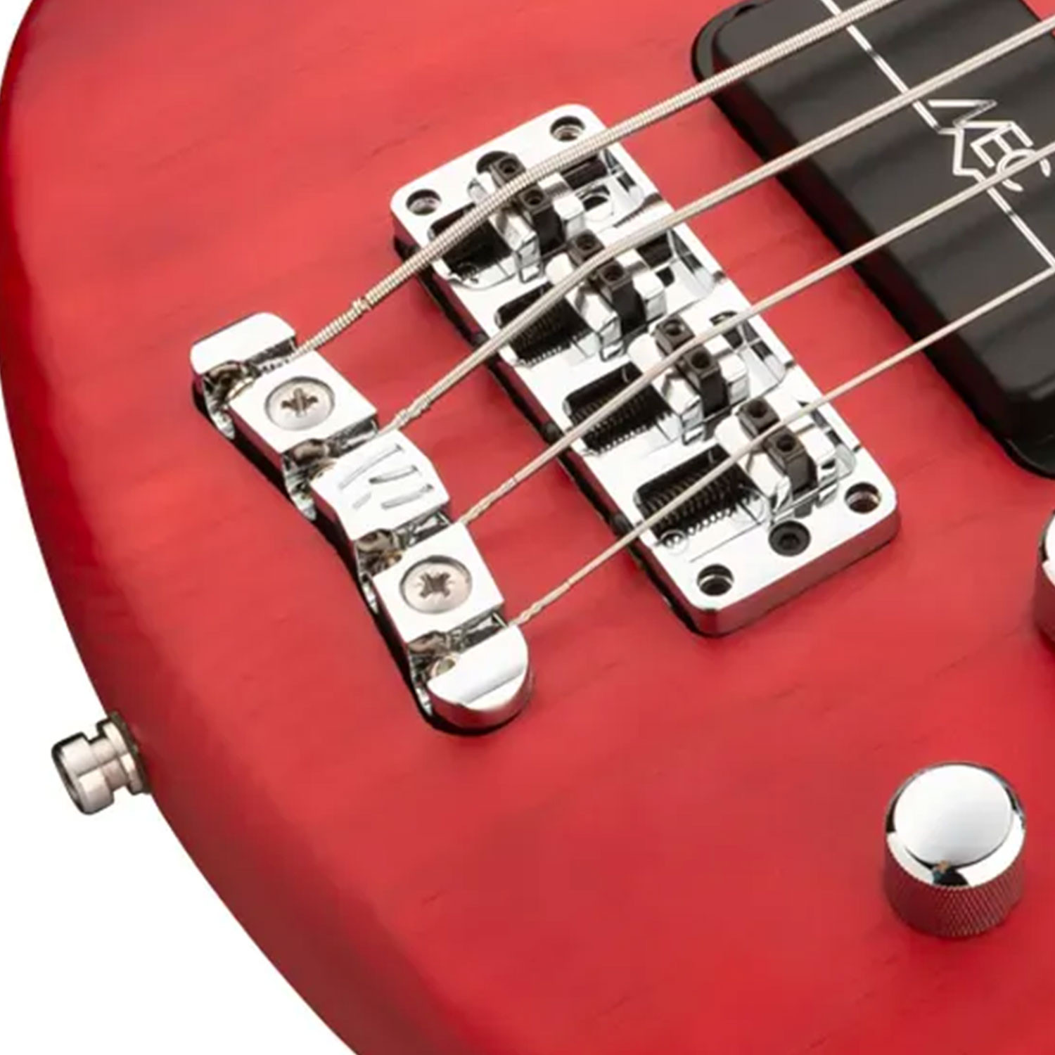 Streamer Standard 4 Burgundy Red Transparent Satin