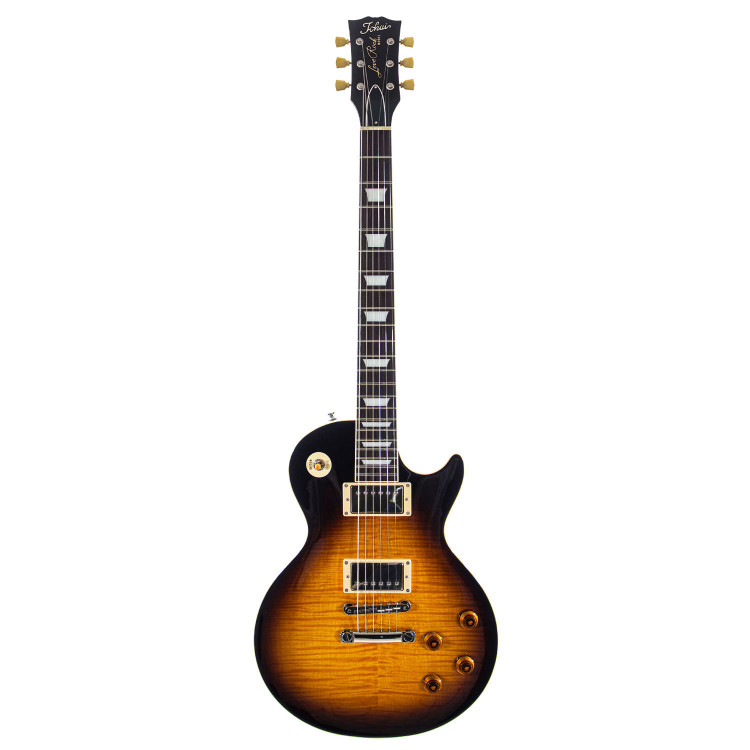 LP Style Flame Brown Sunburst