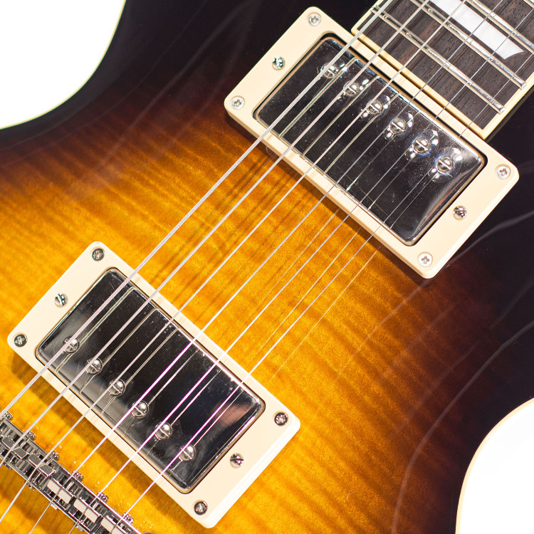 LP Style Flame Brown Sunburst