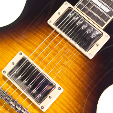 LP Style Flame 3A Brown Sunburst