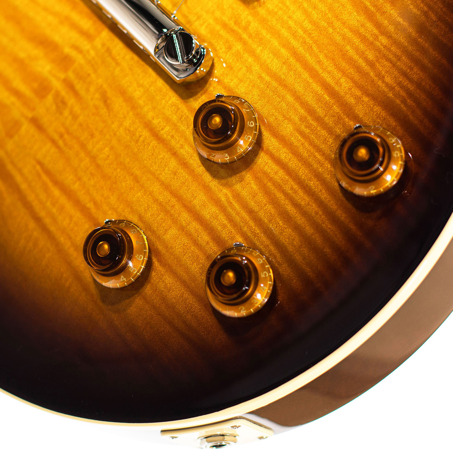 LP Style Flame 3A Brown Sunburst