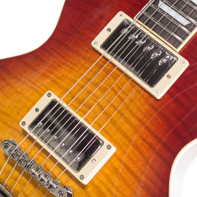 LP Style Flame 3A Cherry Sunburst