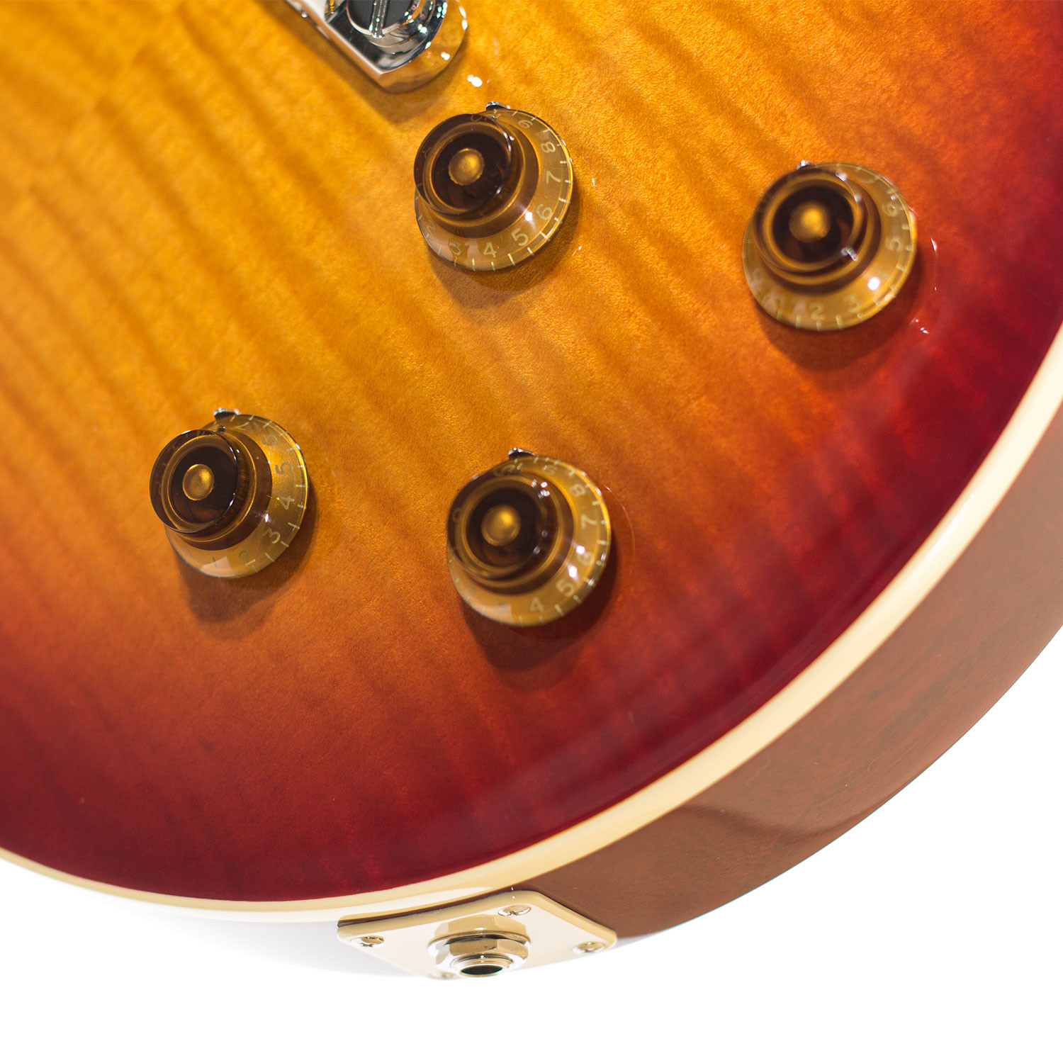 LP Style Flame 3A Cherry Sunburst