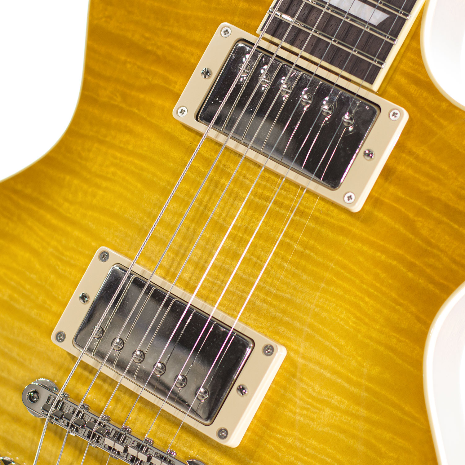 LP Style Flame Honey Burst