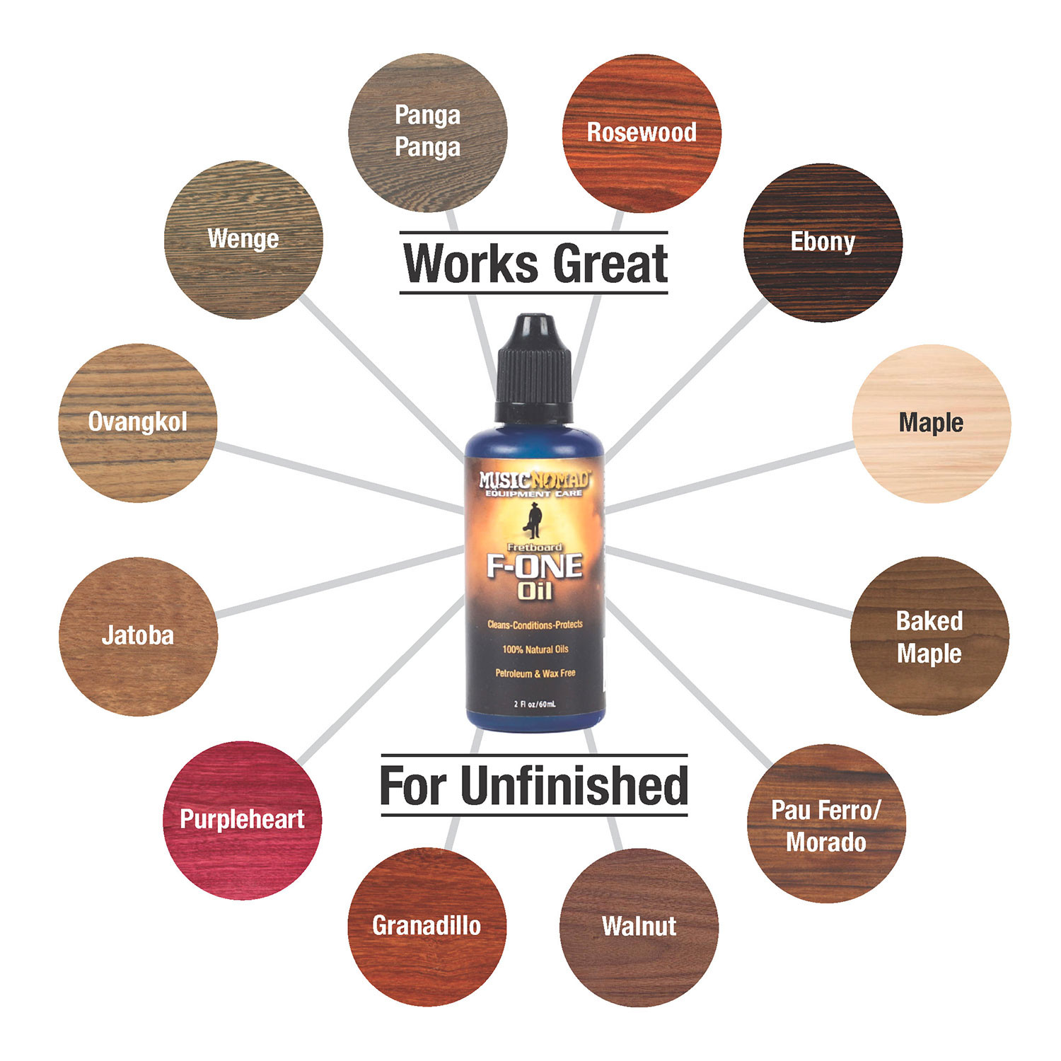 Fretboard F-ONE Oil - Cleaner/Conditioner 60ml