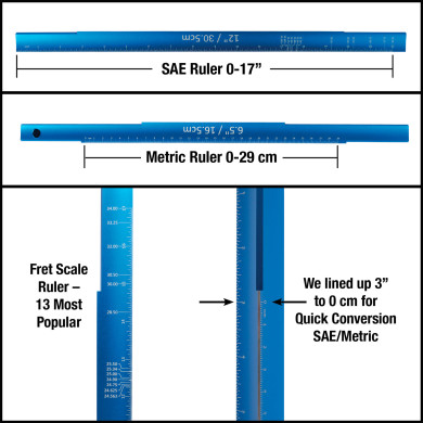 Tri-Beam - 3 in 1 Straightedge Scale Length Ruler