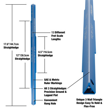 Tri-Beam - 3 in 1 Straightedge Scale Length Ruler