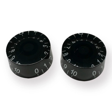 Speed knob black/white font 2pcs