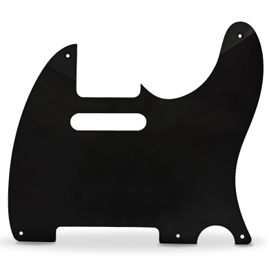 Pickguard 52 Tele Style 1ply 5 hole black