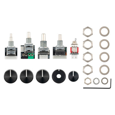 Onboard Bass Preamp 4 Knob System Mid Boost