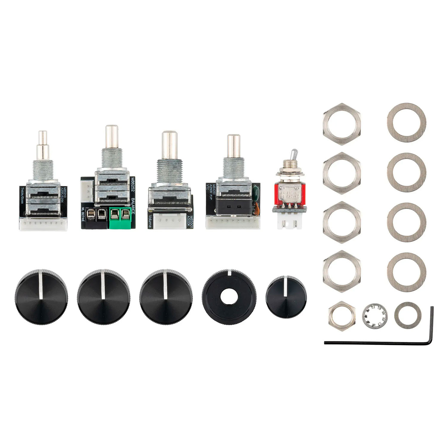 Onboard Bass Preamp 4 Knob System Mid Boost
