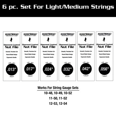 Diamond Coated Nut File Acoustic Guitar Set