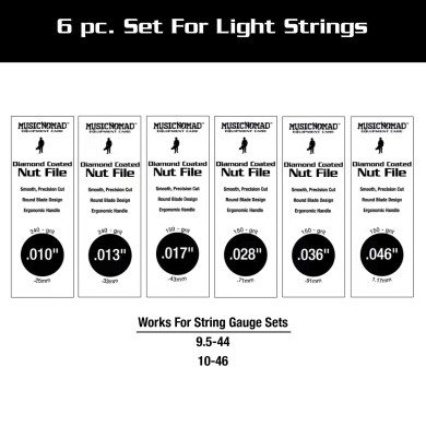 Diamond Coated Nut File Electric Guitar Light Set