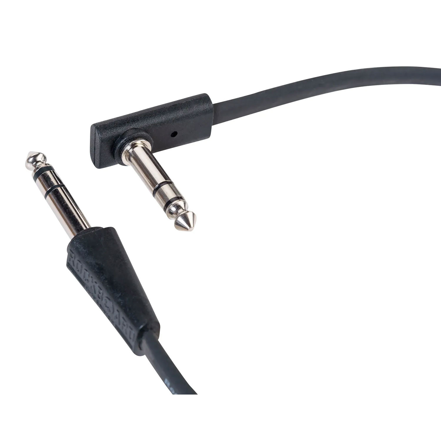 Flat Patch TRS Cable Black 40cm
