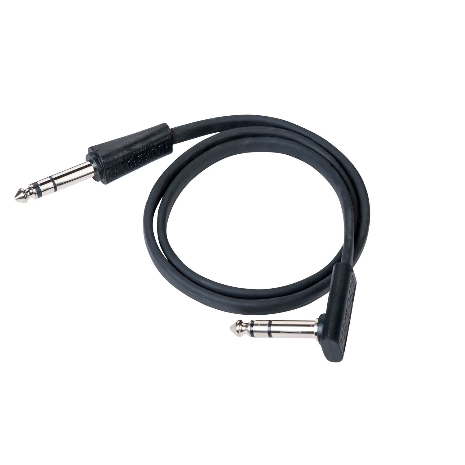 Flat Patch TRS Cable Black 60cm