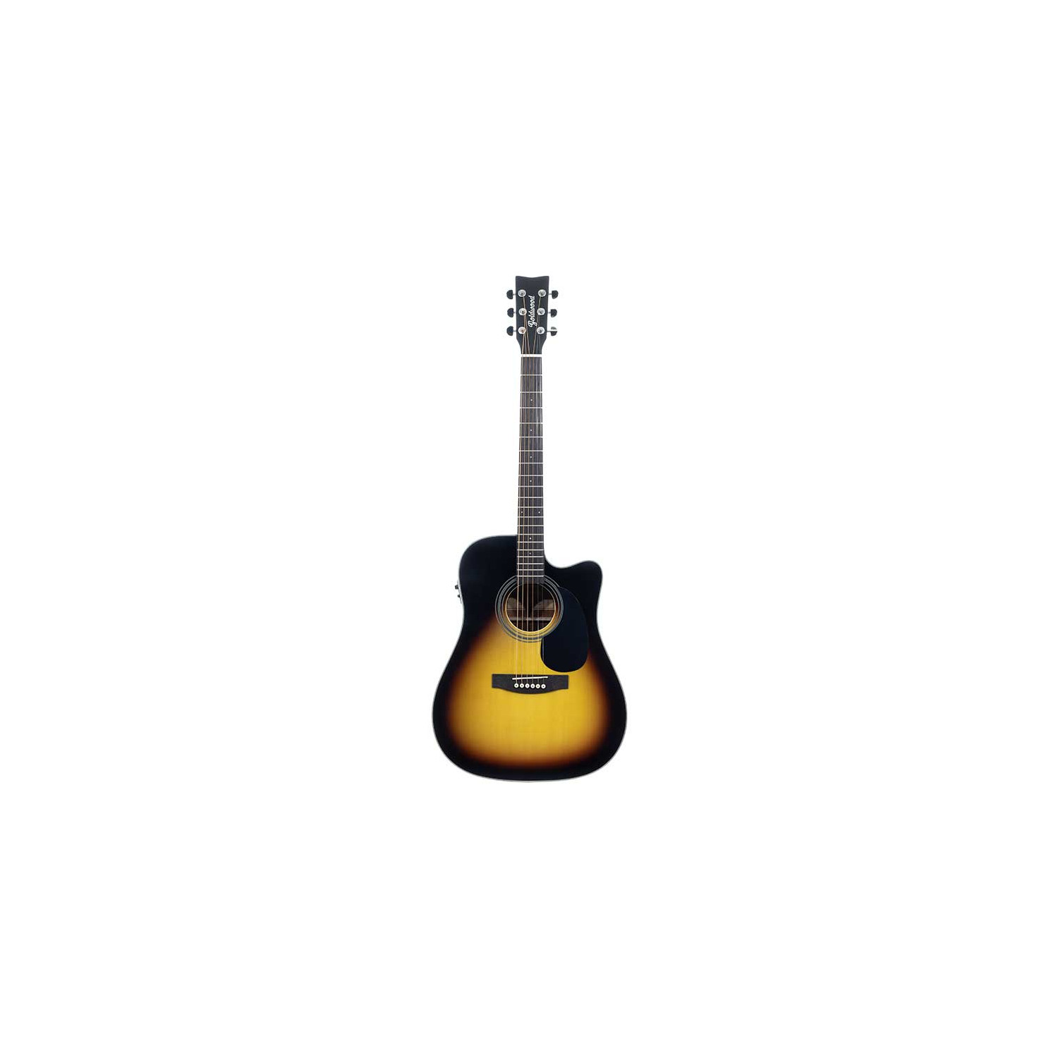 Pianura Dreadnought Cutaway Sunburst