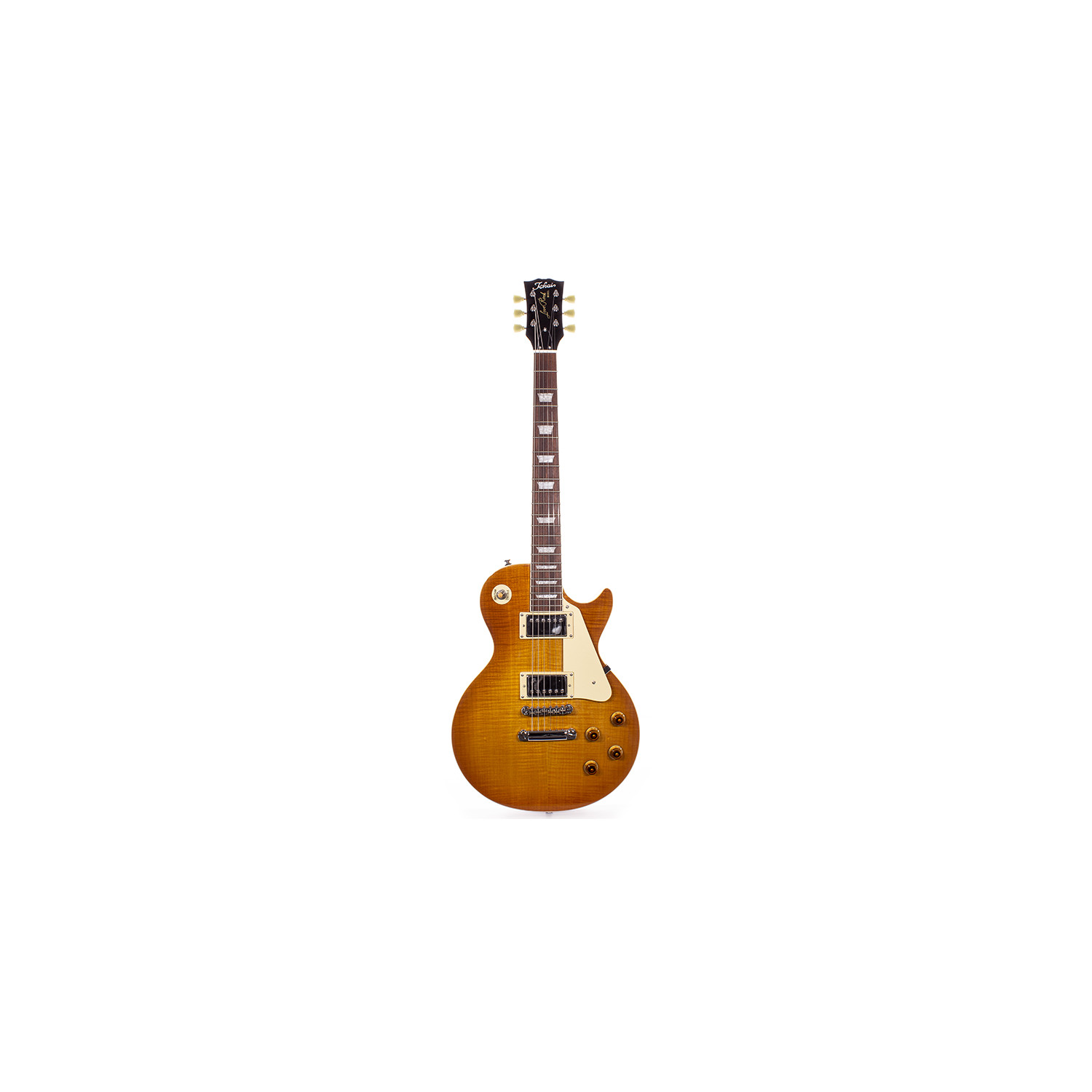 LP Style Flame Honey Burst