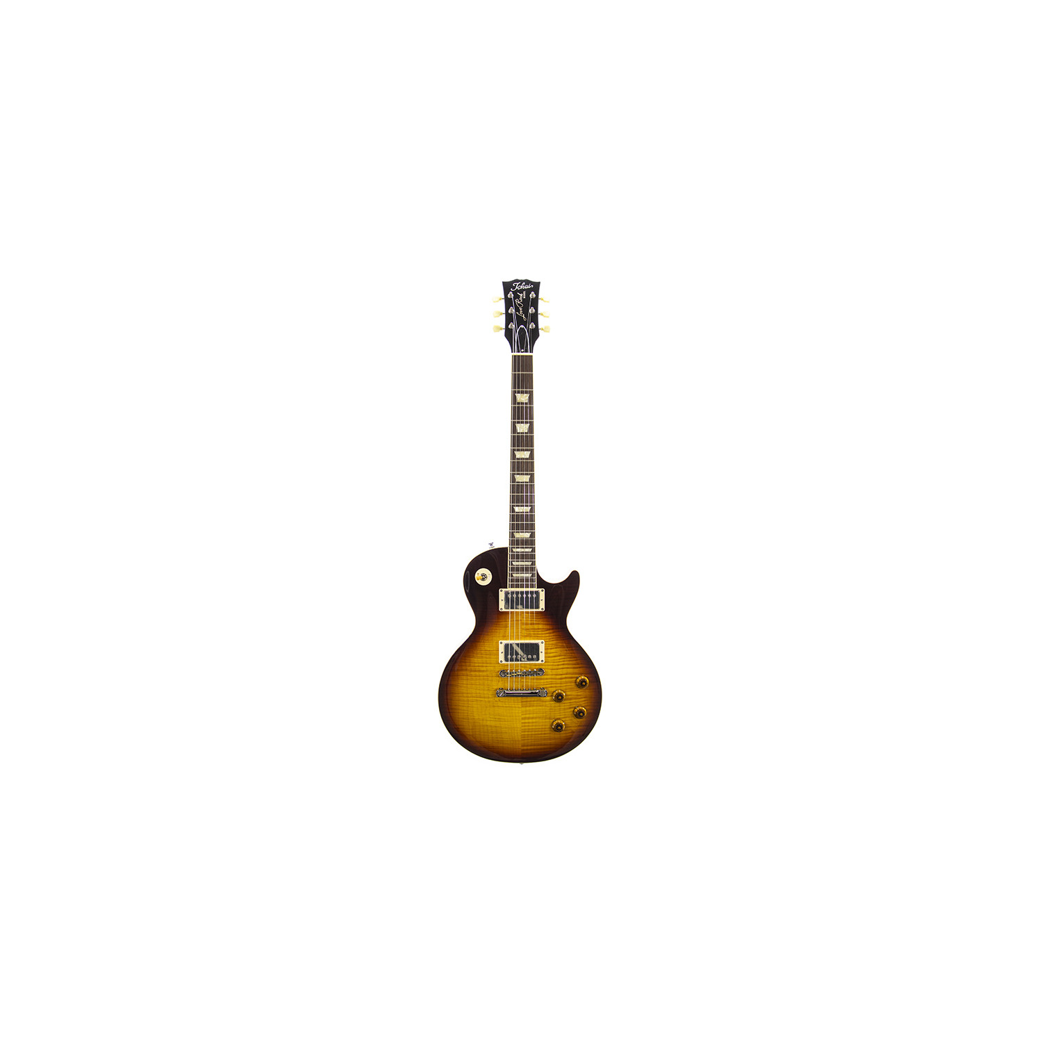 LP Style Flame 3A Brown Sunburst