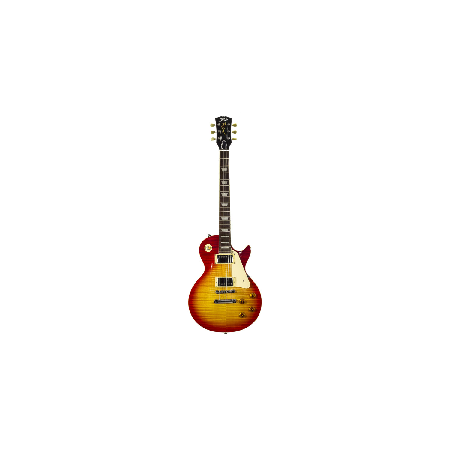 LP Style Flame Cherry Sunburst