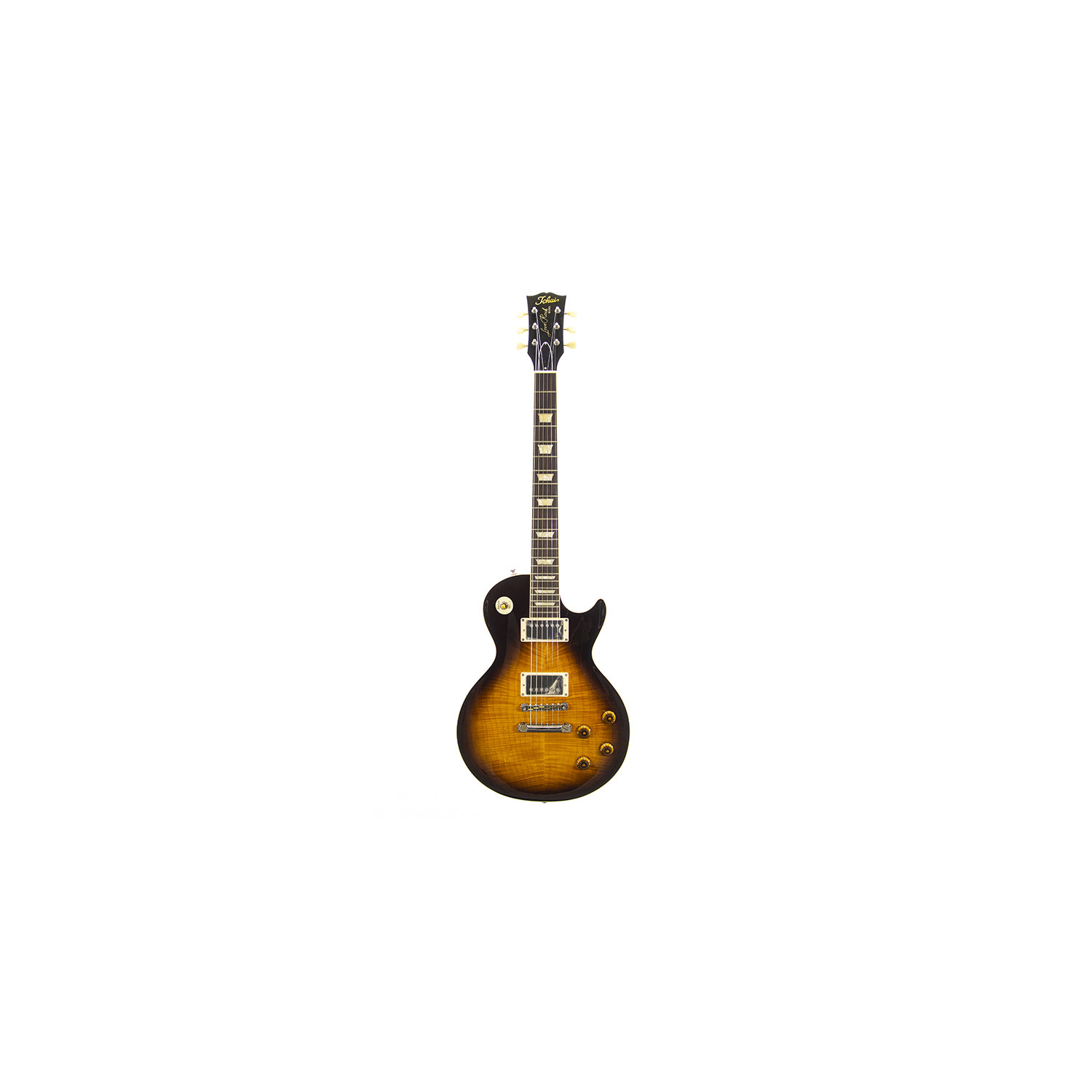LP Style Flame Brown Sunburst