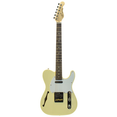 ASAT Classic Semi-Hollow Vintage White