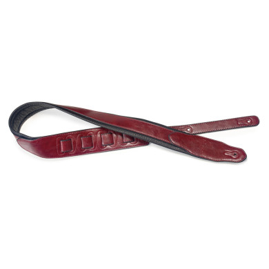 Tracolla 2,5 in eco-pelle burgundy