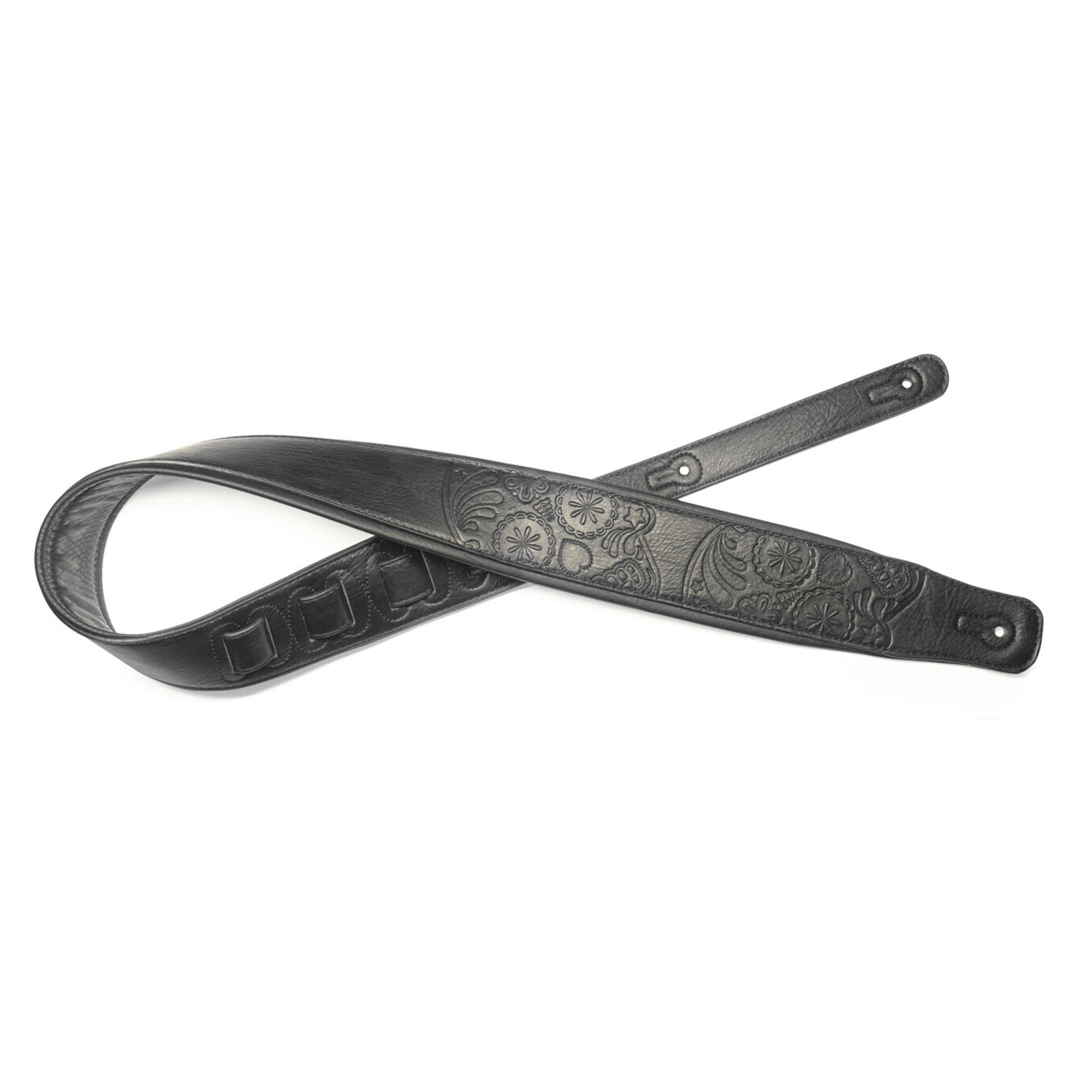 Tracolla 2,5 in eco-pelle nera