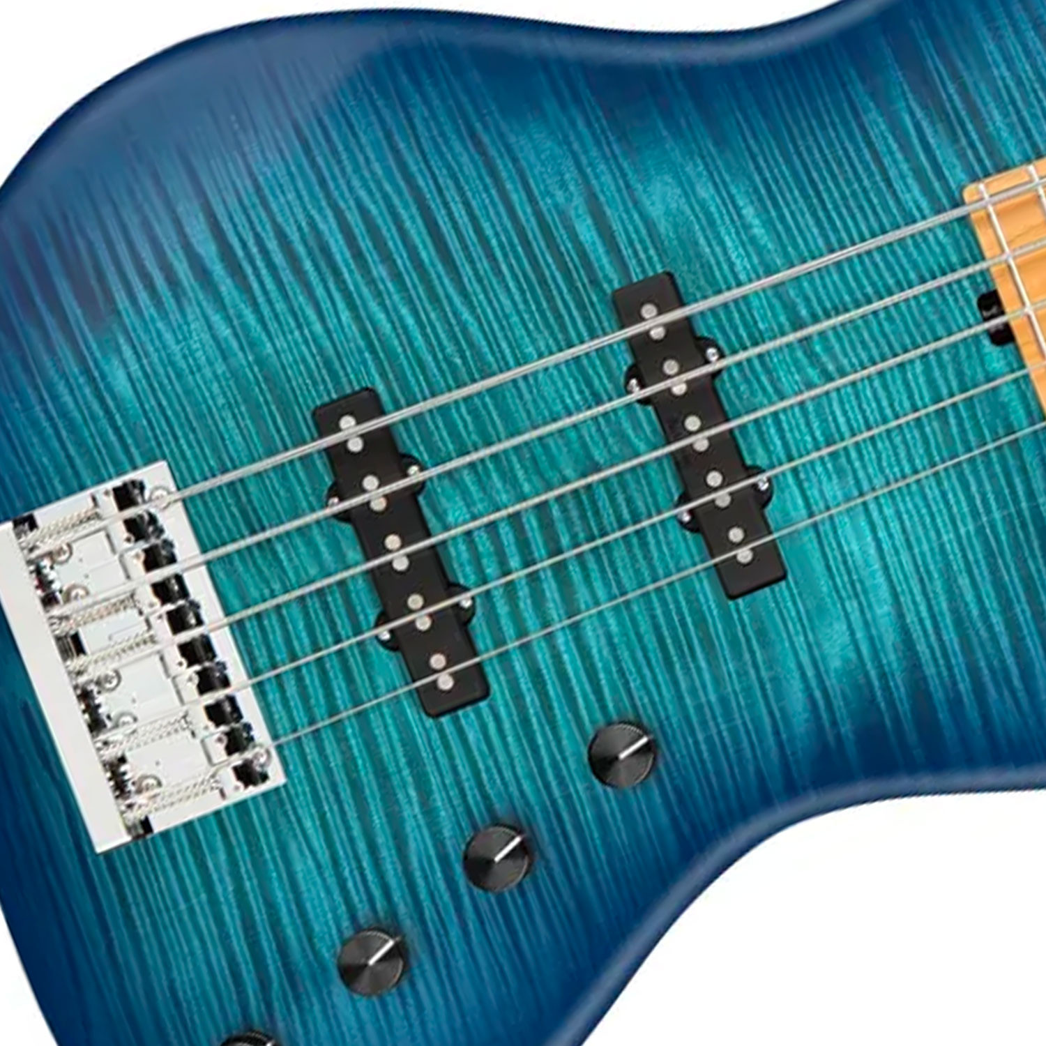 MetroLine JJ Bass 5 21 Deluxe Blueburst Satin