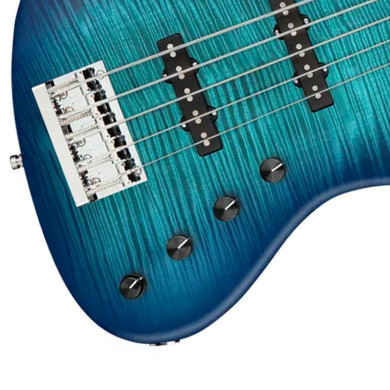 MetroLine JJ Bass 5 21 Deluxe Blueburst Satin