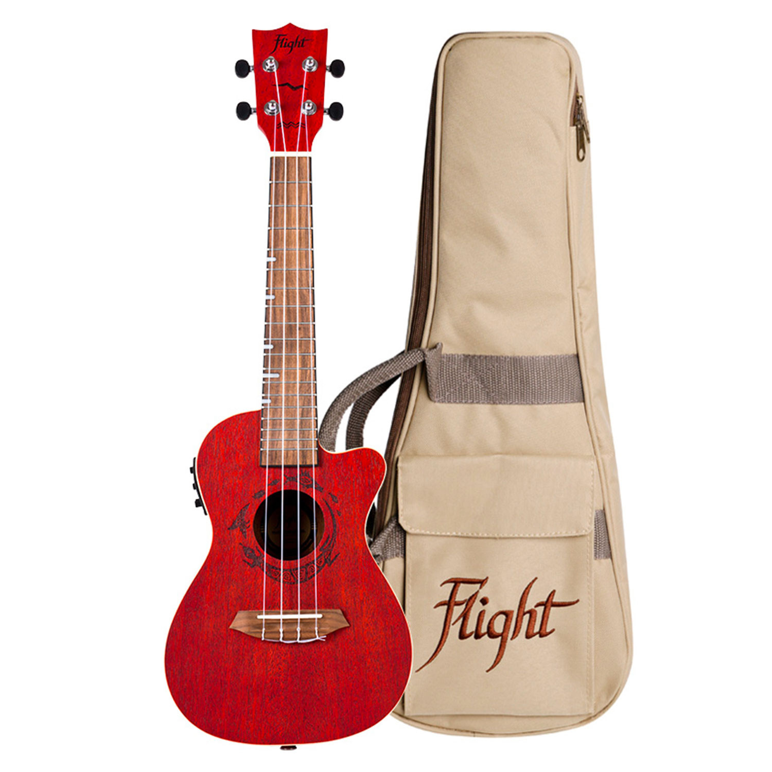 DUC380 CEQ CORAL Ukulele concerto elettrificato