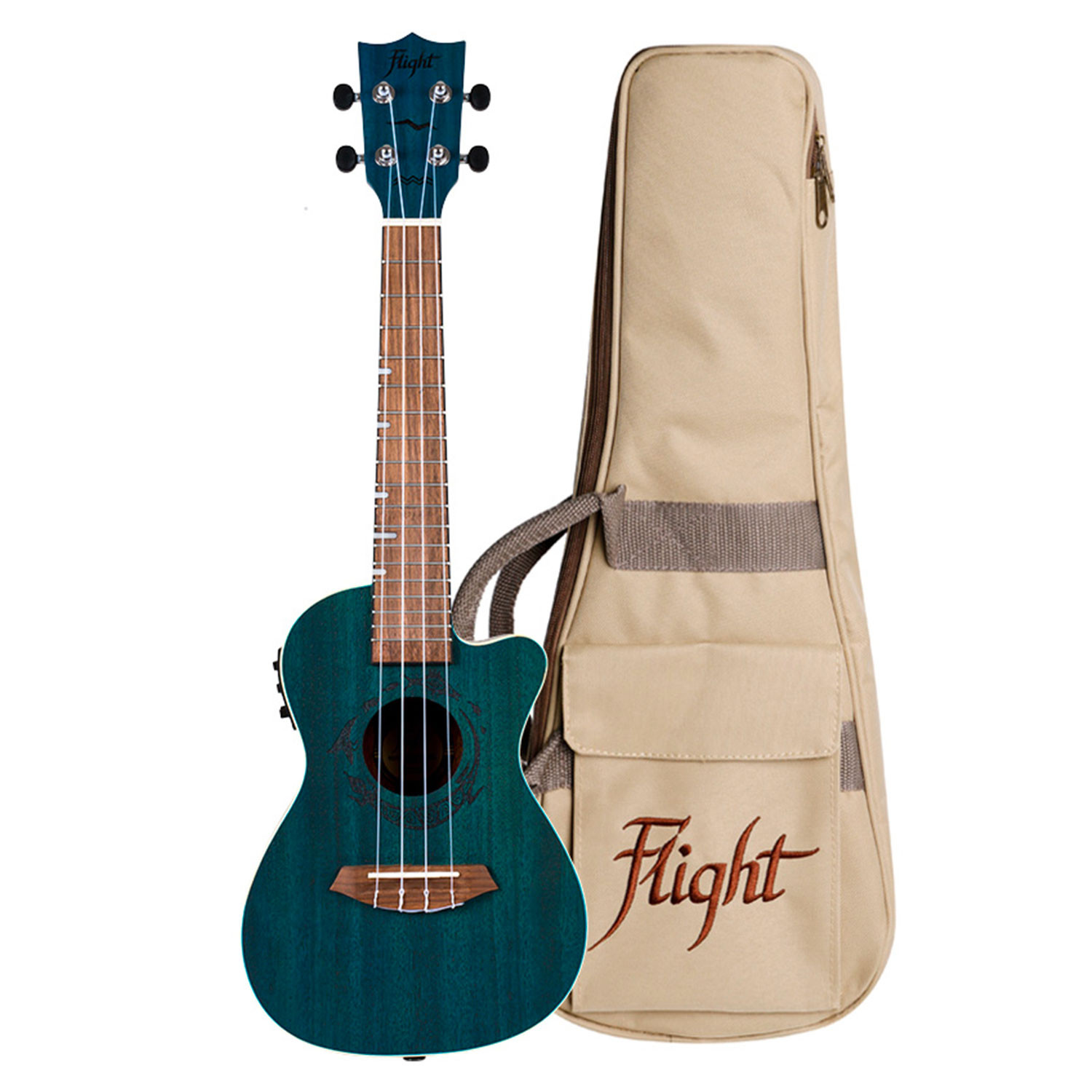 DUC380 CEQ TOPAZ Ukulele concerto elettrificato