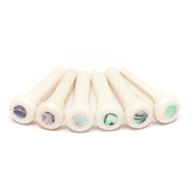 Piroli Presentation White/Paua Shell Dot 4mm 6pcs
