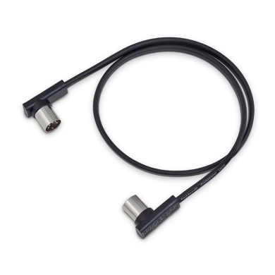 Flat Patch Midi Cable Black 60cm