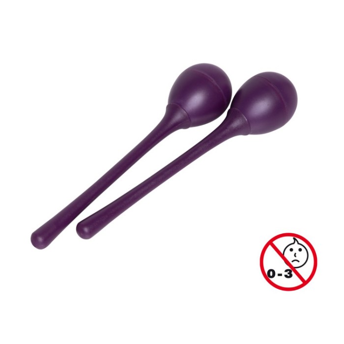 Maracas uovo impugnatura lunga 25g viola