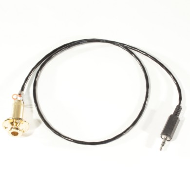End pin jack bulk dorato con cavo