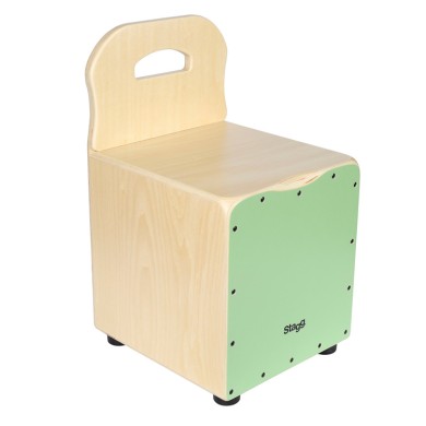 Cajon bambino tiglio frontale verde
