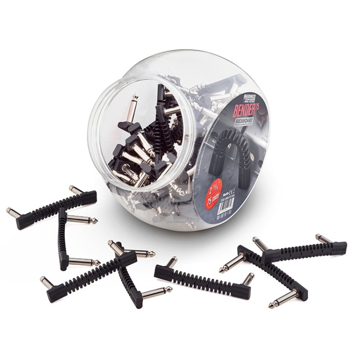 Flat Patch Connec Bender Black 7,5cm Boccia 50pcs