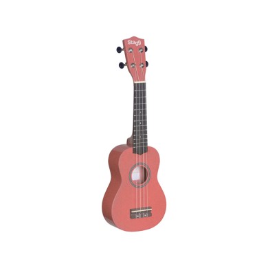 Ukulele soprano rosa con borsa