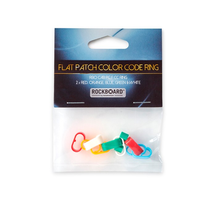 Flat Patch Color Code Ring Mix Colors Cnf 10pcs