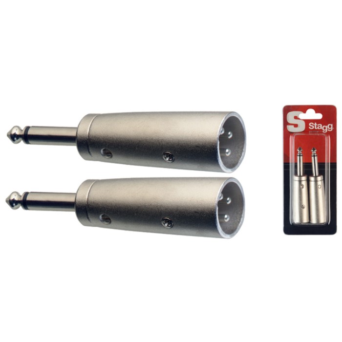 Adattatore 1xXlr M/1xJack M 6,3 MO Cnf.2pcs