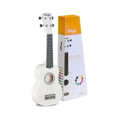 Ukulele soprano bianco con borsa