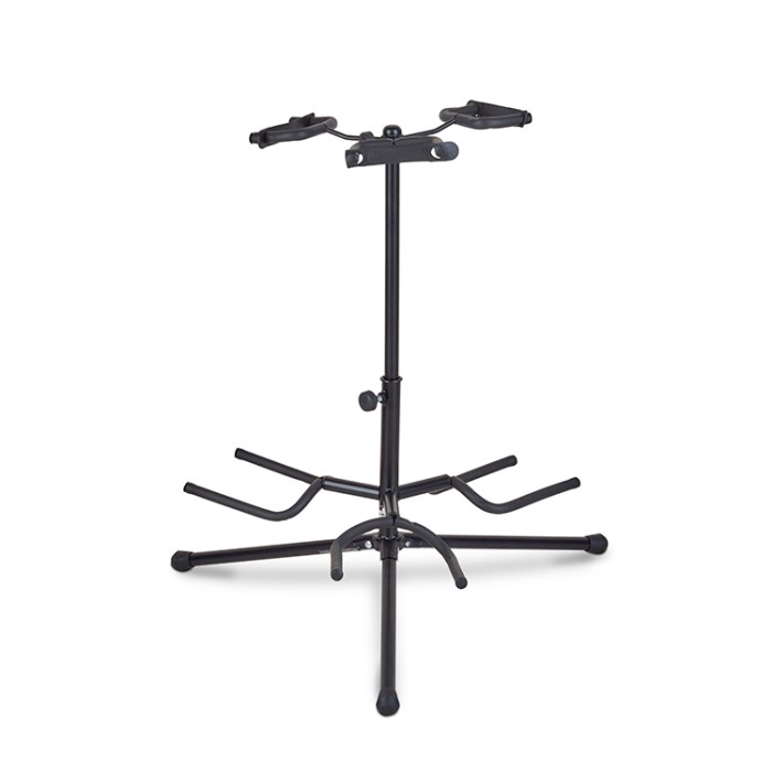 Supporto da terra per tre chitarre nero