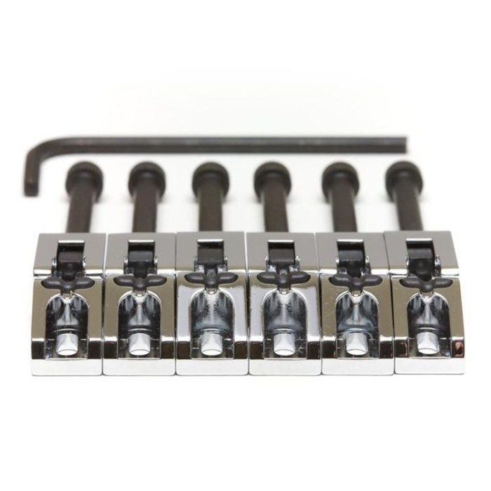 String Saver Floyd Rose Style Chrome 6Pcs