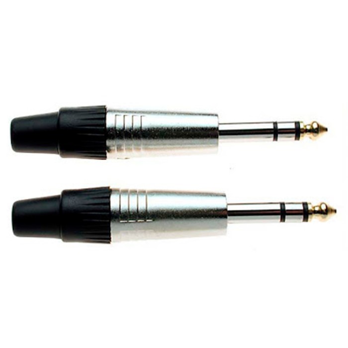 Connettore Jack M 6,3 St Gold Cnf.2pcs